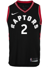 Load image into Gallery viewer, 02 - Raptors Adult Swingman Statement Jersey - Leonard - Black