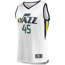 Load image into Gallery viewer, 45 - Association FastBreak Replica Jersey - MensApparelJerseys - Utah Jazz - Mitchell Donovan - Primary - White