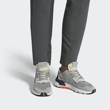 Load image into Gallery viewer, NITE JOGGER SHOES GREY TWO / MULTI SOLID GREY / SOLAR ORANGE ADIDAS