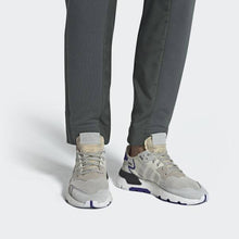 Load image into Gallery viewer, NITE JOGGER SHOES RAW WHITE / GREY ONE / ACTIVE BLUE ADIDAS
