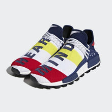 Load image into Gallery viewer, PHARRELL WILLIAMS BBC HU NMD SHOES CLOUD WHITE / SCARLET / DARK BLUE ADIDAS