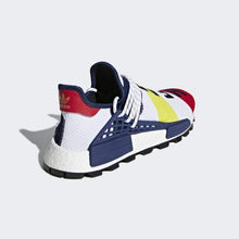 Load image into Gallery viewer, PHARRELL WILLIAMS BBC HU NMD SHOES CLOUD WHITE / SCARLET / DARK BLUE ADIDAS