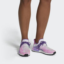Load image into Gallery viewer, PHARRELL WILLIAMS HU HOLI NMD MC SHOES PINK GLOW / LAB GREEN / FLASH PURPLE ADIDAS