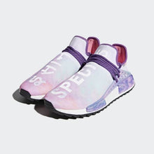 Load image into Gallery viewer, PHARRELL WILLIAMS HU HOLI NMD MC SHOES PINK GLOW / LAB GREEN / FLASH PURPLE ADIDAS