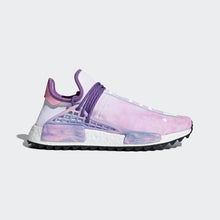 Load image into Gallery viewer, PHARRELL WILLIAMS HU HOLI NMD MC SHOES PINK GLOW / LAB GREEN / FLASH PURPLE ADIDAS