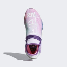 Load image into Gallery viewer, PHARRELL WILLIAMS HU HOLI NMD MC SHOES PINK GLOW / LAB GREEN / FLASH PURPLE ADIDAS