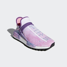 Load image into Gallery viewer, PHARRELL WILLIAMS HU HOLI NMD MC SHOES PINK GLOW / LAB GREEN / FLASH PURPLE ADIDAS
