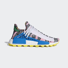 Load image into Gallery viewer, PHARRELL WILLIAMS SOLARHU NMD SHOES LIGHT PINK / CORE BLACK / BRIGHT BLUE ADIDAS