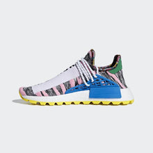 Load image into Gallery viewer, PHARRELL WILLIAMS SOLARHU NMD SHOES LIGHT PINK / CORE BLACK / BRIGHT BLUE ADIDAS