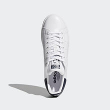 Load image into Gallery viewer, STAN SMITH SHOES CORE WHITE / CORE WHITE / DARK BLUE ADIDAS