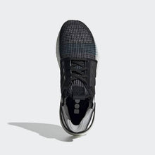 Load image into Gallery viewer, ULTRABOOST 19 SHOES CORE BLACK / GREY SIX / SHOCK CYAN ADIDAS