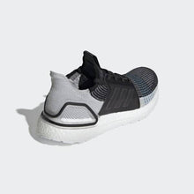 Load image into Gallery viewer, ULTRABOOST 19 SHOES CORE BLACK / GREY SIX / SHOCK CYAN ADIDAS
