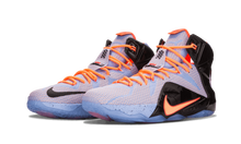 Load image into Gallery viewer, Nike Lebron 12 ALUMINUM/SUNSET GLOW-HT LV-BLK
