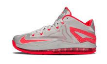Load image into Gallery viewer, Nike Lebron Air Max 11 Low BASE GREY/LASER CRIMSON
