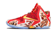 Load image into Gallery viewer, Nike Lebron XI Premium CHALLENGE RED/METALLIC GOLD-IC