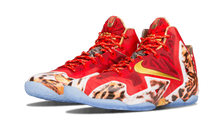 Load image into Gallery viewer, Nike Lebron XI Premium CHALLENGE RED/METALLIC GOLD-IC