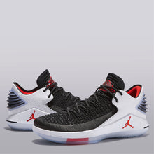 Load image into Gallery viewer, Jordan XXXII Low Basketball Shoe - Black/University Red-White - Mens