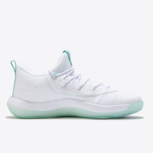 Load image into Gallery viewer, Jordan Super Fly Low Basketball Shoe - White/Black-Emerald Rise - Mens