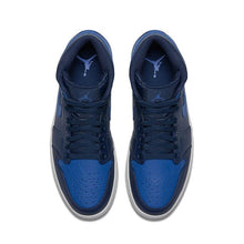 Load image into Gallery viewer, Men's Jordan 1 Mid Basketball Shoes - Dark Blue