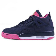 Load image into Gallery viewer, Men's Jordan 4 GS Basketball Shoes - Denim Violet