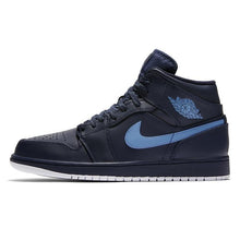 Load image into Gallery viewer, Men's Jordan 1 Mid Basketball Shoes - Black Blue