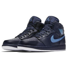 Load image into Gallery viewer, Men's Jordan 1 Mid Basketball Shoes - Black Blue