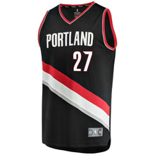 Load image into Gallery viewer, 27 - Jusuf Nurkic Black Portland Trail Blazers Fast Break Team Color Player Jersey - Icon Edition - Black