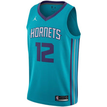Load image into Gallery viewer, 12 - Men's Jordan Brand Dwight Howard Teal Charlotte Hornets Swingman Jersey - Icon Edition  - Aqua