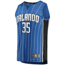 Load image into Gallery viewer, 35 - Men's Fanatics Branded Melvin Frazier Jr. Blue Orlando Magic Fast Break Replica Jersey – Icon Edition - Blue