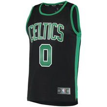 Load image into Gallery viewer, 0 - Men&#39;s Fanatics Branded Jayson Tatum Black Boston Celtics Fast Break Replica Jersey - Statement Edition - Black