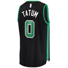 Load image into Gallery viewer, 0 - Men&#39;s Fanatics Branded Jayson Tatum Black Boston Celtics Fast Break Replica Jersey - Statement Edition - Black