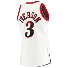 Load image into Gallery viewer, 3 - Men's Mitchell &amp; Ness Allen Iverson White Philadelphia 76ers Home 1997/98 Hardwood Classics Authentic Jersey - White