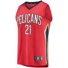 Load image into Gallery viewer, 21 - Men's Fanatics Branded Darius Miller Red New Orleans Pelicans Fast Break Replica Player Jersey - Statement Edition - Red