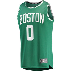 0 - Men's Fanatics Branded Jayson Tatum Green Boston Celtics Fast Break Replica Jersey - Icon Edition - Green