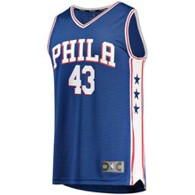 Load image into Gallery viewer, 43 - Men's Fanatics Branded Jonah Bolden Royal Philadelphia 76ers Fast Break Replica Jersey – Icon Edition - Royal