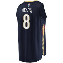 Load image into Gallery viewer, 8 - Men's Fanatics Branded Jahlil Okafor Navy New Orleans Pelicans Fast Break Replica Jersey – Icon Edition - Navy