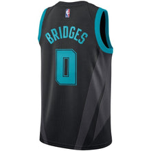 Load image into Gallery viewer, 0 - Men&#39;s Jordan Brand Miles Bridges Black Charlotte Hornets City Edition Swingman Jersey - Black