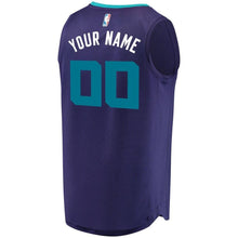 Load image into Gallery viewer, 00 - Men&#39;s Fanatics Branded Purple Charlotte Hornets Fast Break Custom Replica Jersey - Statement Edition - Purple