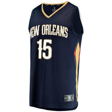 Load image into Gallery viewer, 15 - Men's Fanatics Branded Frank Jackson Navy New Orleans Pelicans Fast Break Replica Player Jersey - Icon Edition - Navy