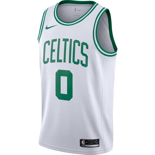 0 - Men's Nike Jayson Tatum White Boston Celtics Swingman Jersey - Icon Edition - White