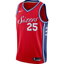 Load image into Gallery viewer, 25 - Men's Nike Ben Simmons Red Philadelphia 76ers Swingman Jersey - Statement Edition - Red