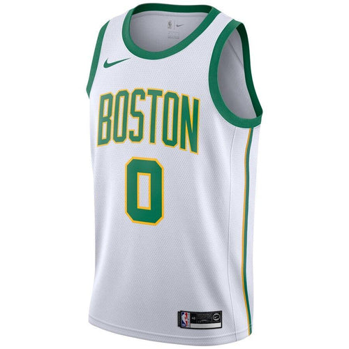 0 - Men's Nike Jayson Tatum White Boston Celtics City Edition Swingman Jersey - White