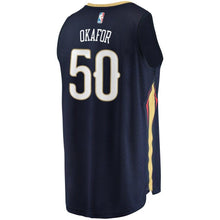 Load image into Gallery viewer, 50 - Men's Fanatics Branded Frank Jackson Navy New Orleans Pelicans Fast Break Replica Player Jersey - Icon Edition - Navy