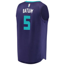 Load image into Gallery viewer, 5 - Men's Fanatics Branded Nicolas Batum Purple Charlotte Hornets Fast Break Replica Player Jersey - Statement Edition - Purple