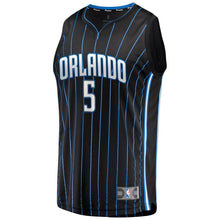 Load image into Gallery viewer, 5 - Men's Fanatics Branded Mohamed Bamba Black Orlando Magic Fast Break Replica Player Jersey - Statement Edition - Black