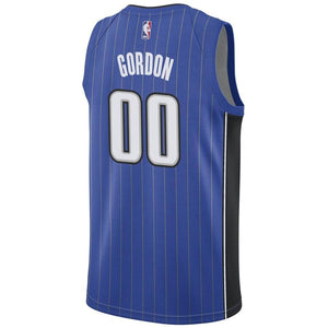 00 - Men's Nike Aaron Gordon Royal Orlando Magic Swingman Sponsor Patch Jersey - Icon Edition - Blue