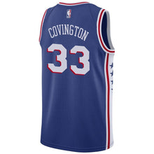 Load image into Gallery viewer, 33 - Men's Nike Robert Covington Royal Philadelphia 76ers Swingman Sponsor Patch Jersey - Icon Edition - Royal