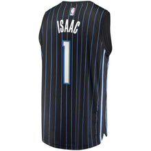 Load image into Gallery viewer, 1 - Men's Fanatics Branded Jonathan Isaac Black Orlando Magic Fast Break Replica Player Jersey - Statement Edition - Black