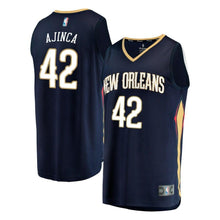 Load image into Gallery viewer, 42 - Men's Fanatics Branded Alexis Ajinca Navy New Orleans Pelicans Fast Break Replica Player Jersey - Icon Edition - Navy