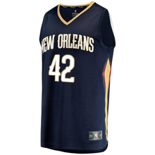 Load image into Gallery viewer, 42 - Men's Fanatics Branded Alexis Ajinca Navy New Orleans Pelicans Fast Break Replica Player Jersey - Icon Edition - Navy